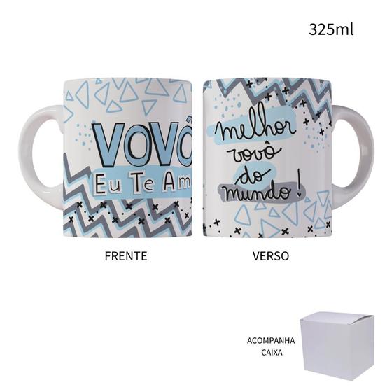 Imagem de Caneca 325ml Vovô Eu Te Amo, Melhor Vovô Do Mundo!