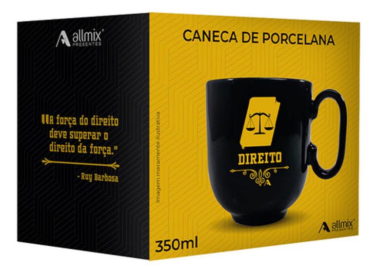 Imagem de Caneca 350ml Direito + Caixa Presente Formatura Advogado Del - Allmix presentes