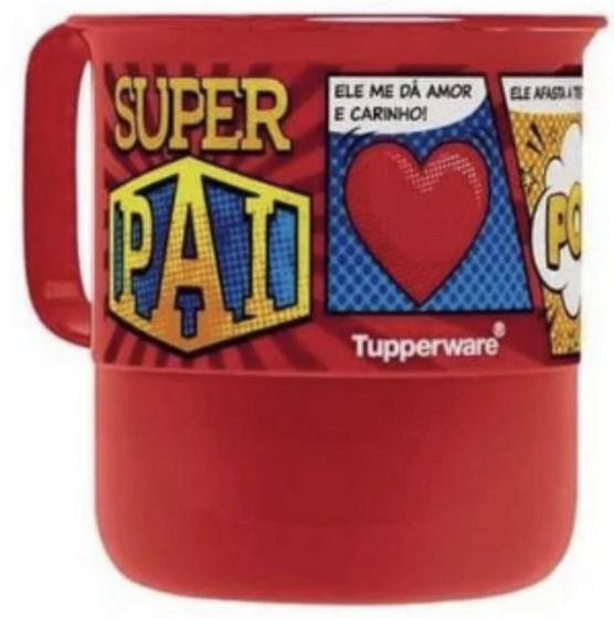 Imagem de Caneca 350ml Super Pai Vermelha Tupperware