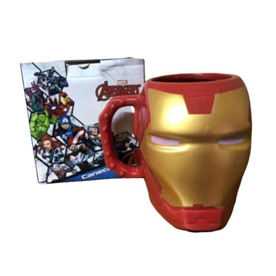 Imagem de Caneca 3D 400ml Iron Man Zona Criativa