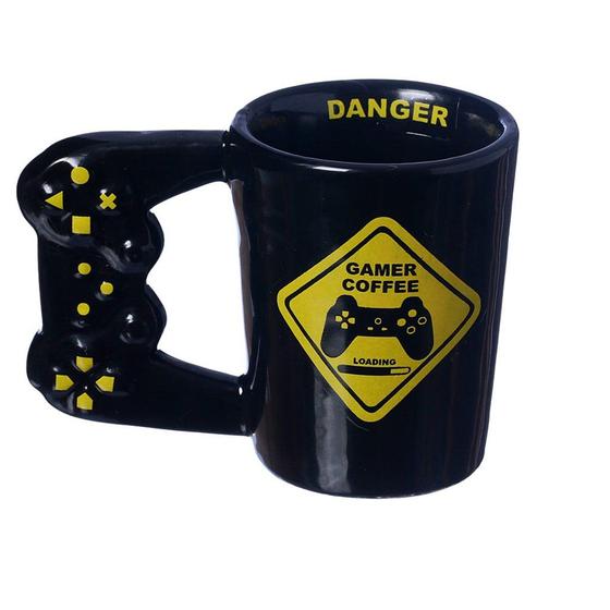 Imagem de Caneca 3D Gamer Coffee Loading Café Formato De Controle Porcelana 400ML