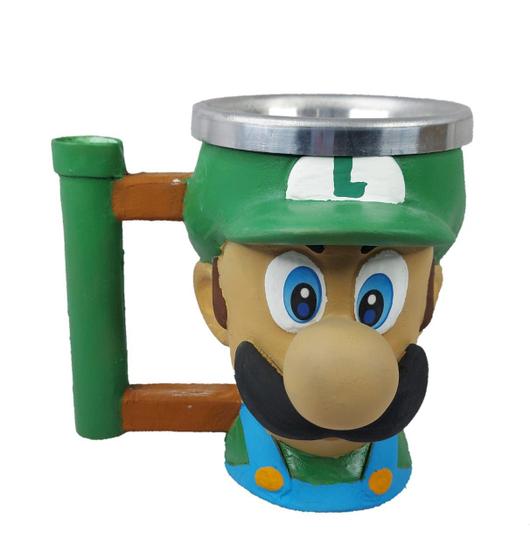 Imagem de Caneca 3d Luigi Super Mario Bros Game - Copo