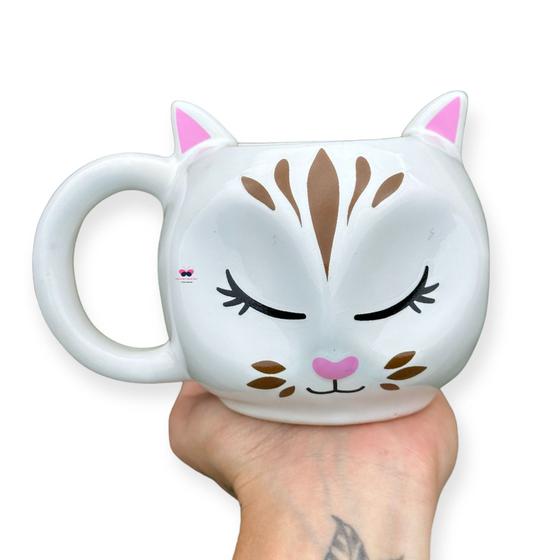 Imagem de Caneca 3D personalizada gata gatinha  gato gatinho 300ml