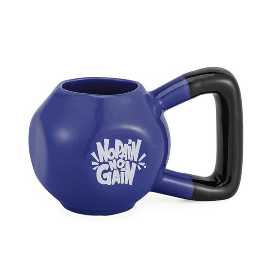 Imagem de Caneca 3D peso academia cross musculação kettlebell azul