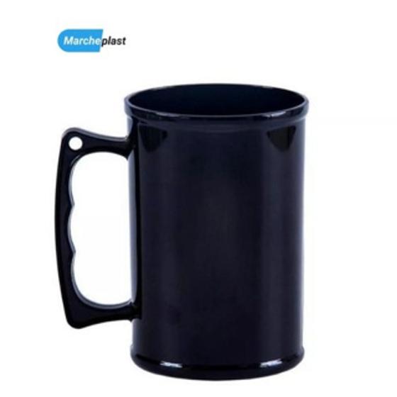 Imagem de Caneca Acrílica/ Plástica Lisa 400 Ml Chopp Cerveja Festa 30 Unidades