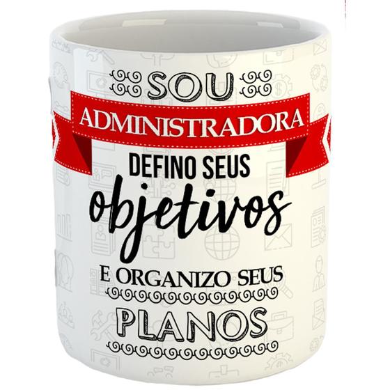 Imagem de Caneca administradora com nome personalizado profissão