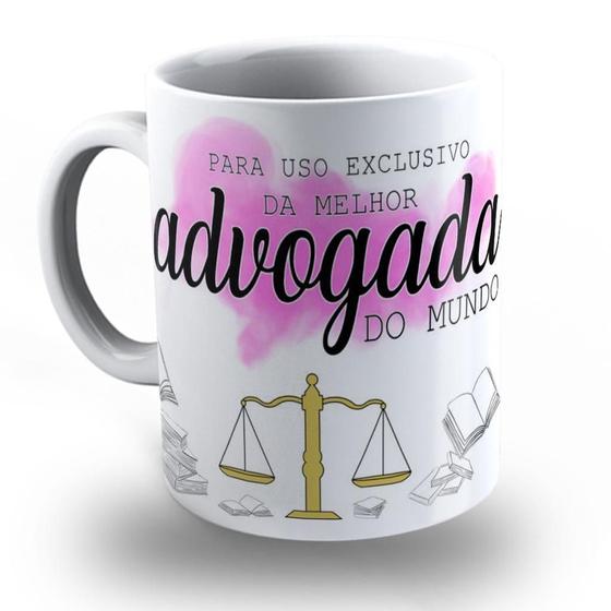 Caneca Advogada Personalizada Com Nome Porcelana Direito - Fortunelo ...