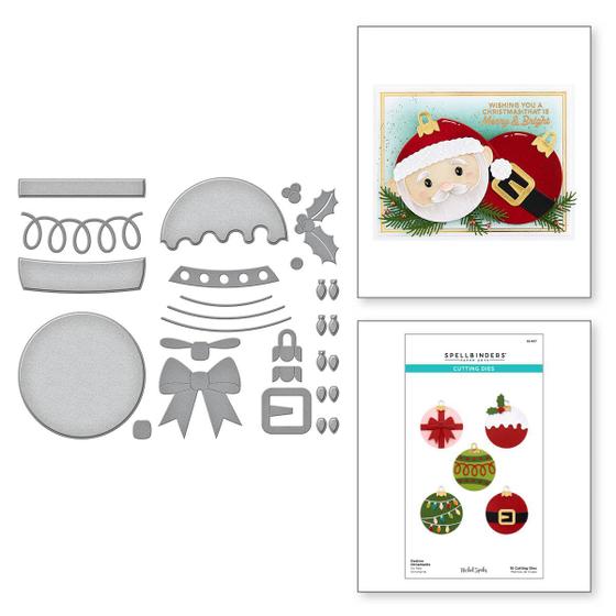 Imagem de Caneca alegre gravada com ornamentos festivos Die Set Spellbinders