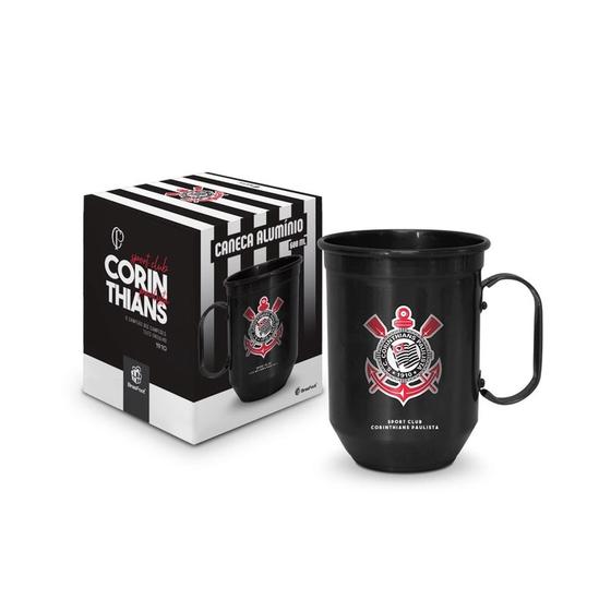 Imagem de Caneca Alumínio 600ml - Corinthians - Brasfoot