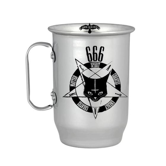 Imagem de Caneca Aluminio Simbolos 666 Pentagrama