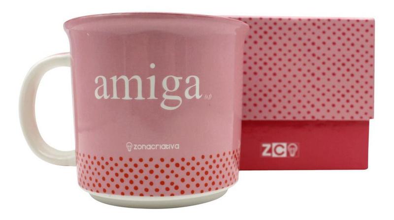 Imagem de Caneca Amiga Definição Amizade Parceiras Bff 350ml  Rosa