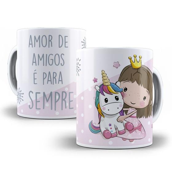 Imagem de Caneca amor de amigos é para sempre presente amizade