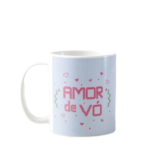 Imagem de Caneca Amor Vó Bordado