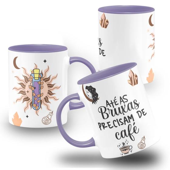 Imagem de Caneca Até as Bruxas Precisam de Café witcher wicca