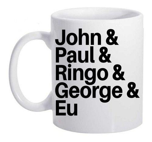 Imagem de Caneca Banda Rock Beatles Integrantes John Paul Ringo George