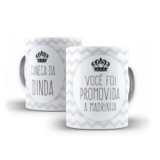 Imagem de Caneca Batizado Foto Dindo Dinda Afilhado Coruja