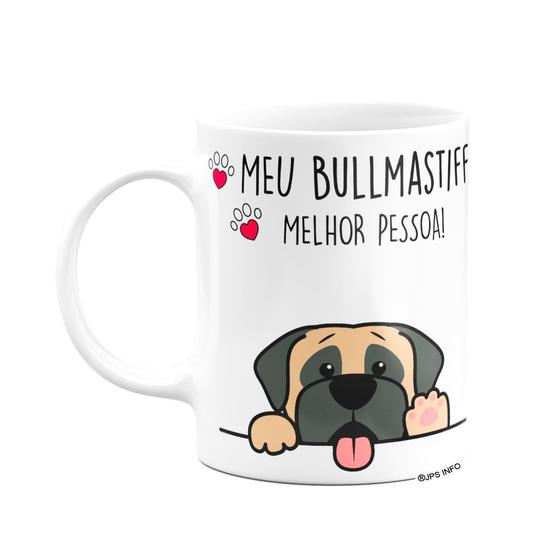 Imagem de Caneca Branca 325ml - Meu Bullmastiff, melhor pessoa!