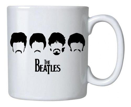 Imagem de Caneca Branca Bandas De Rock The Beatles Logo Integrantes