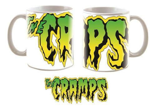 Imagem de Caneca Branca Bandas De Rock The Cramps Logo Grupos