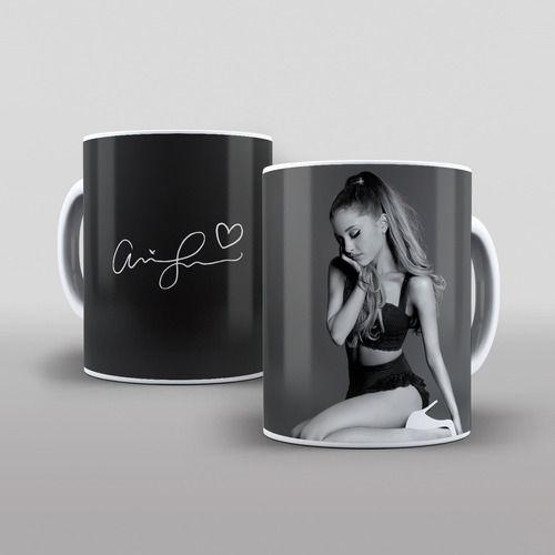 Imagem de Caneca Branca Bandas Pop Ariana Grande Love Amor Foto