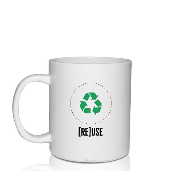 Imagem de Caneca Branca Eco Reuse Um Copo Krystalon