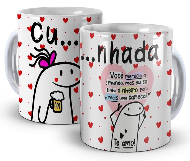 Imagem de Caneca Branca - Meme Flork Cunhada, você merecia o mundo