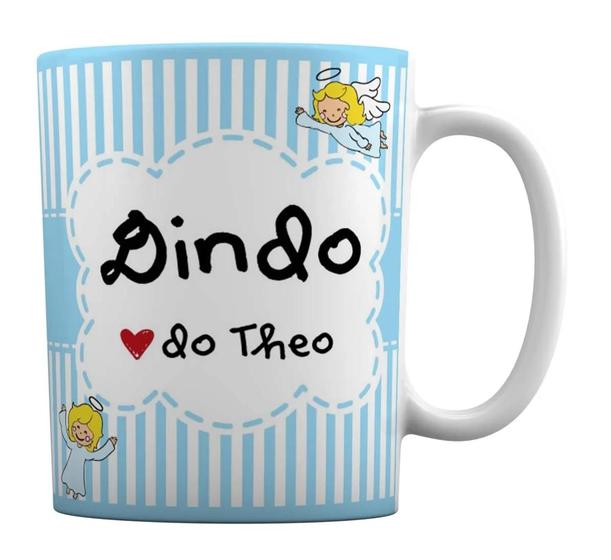 Imagem de Caneca Branca Padrinhos e Madrinhas - Dinda e Dindo