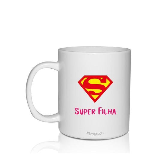 Imagem de Caneca Branca Personalizada Dia Das Crianças Super Filha