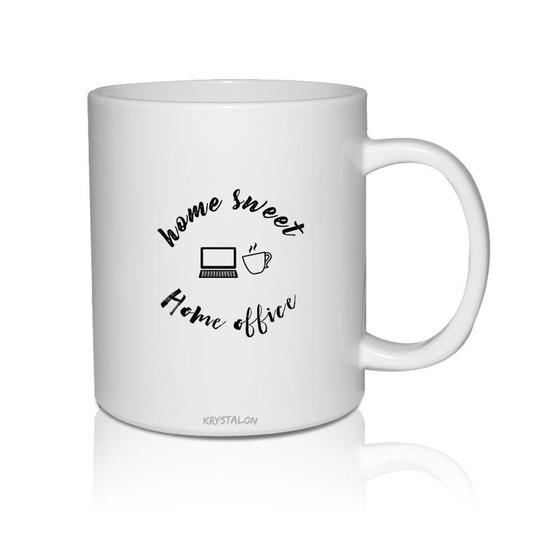 Imagem de Caneca Branca Personalizada para Home Office Home Sweet Home Círculo - KrystalON