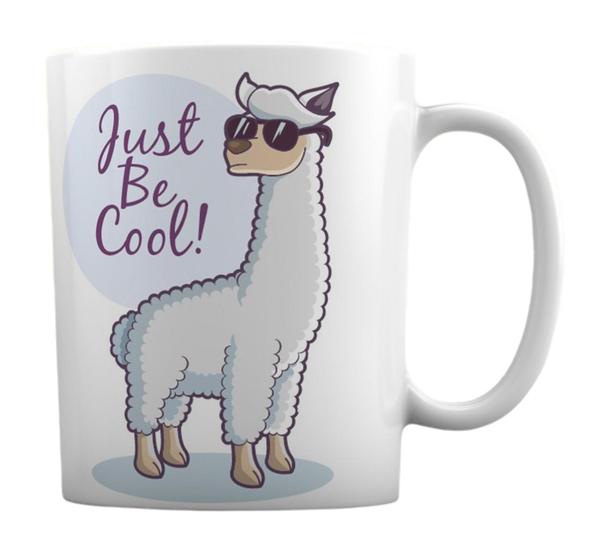 Imagem de Caneca Branca Personalizado Lhama - Just Be Cool