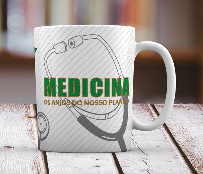 Imagem de Caneca Branca Personalizado Profissão Carreira Medicina