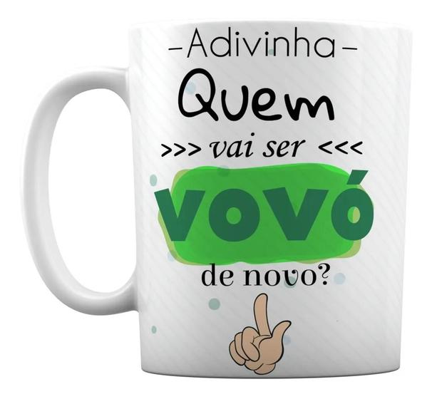 Imagem de Caneca Branca Presente Adivinha Quem Vai Ser Vovó De Novo