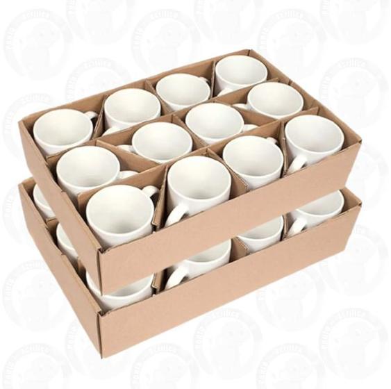 Caneca Branca Resinada Para Sublimação Importata AAA - 325ml CAIXA C/ 24 Und Menor preço em Caneca Branca Resinada Para Sublimação Importata AAA - 325ml CAIXA C/ 24 Und