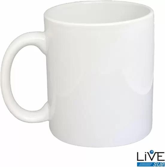 Imagem de Caneca Branca Resinada Para Sublimação LIVE AAA - 325ml - 1 und