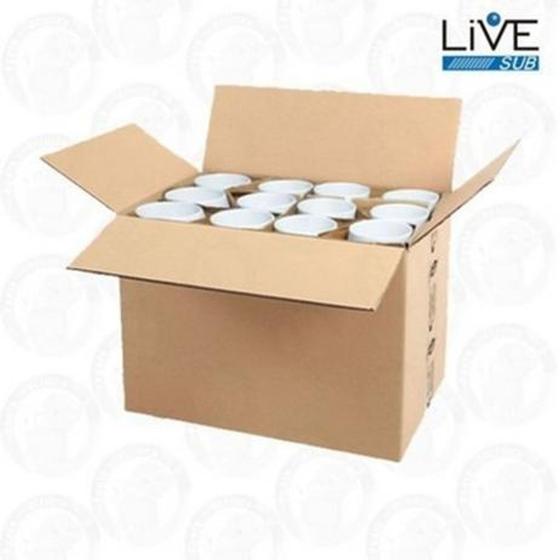 Caneca Branca Resinada Para Sublimação LIVE AAA - 325ml CAIXA C/ 36 Und - LIVESUB Menor preço em Caneca Branca Resinada Para Sublimação LIVE AAA - 325ml CAIXA C/ 36 Und - LIVESUB