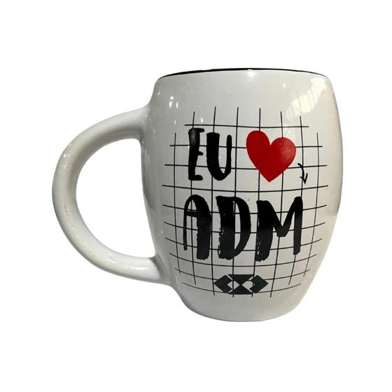 Imagem de Caneca Bulging 570Ml Branco Preto Profissões Adm