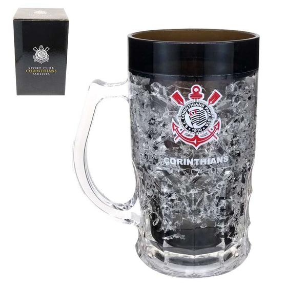 Imagem de Caneca C/ Gel Térmico Corinthians 400ml Em Acrílico Mileno