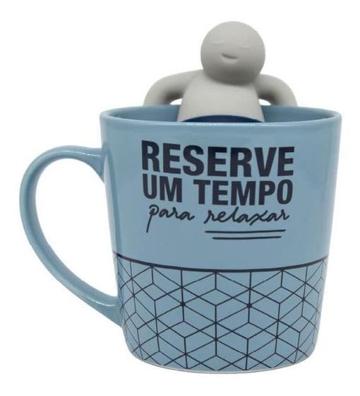 Imagem de Caneca C/ Infusor Tempo Para Relaxar Zona Criativa 350ml