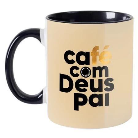 Imagem de Caneca Café com Deus Pai Personalizada com NOME 2025