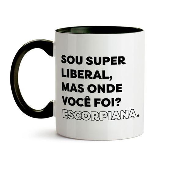 Imagem de Caneca Características Signo Escorpião - Preto