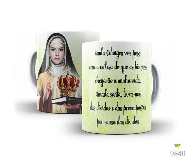 Imagem de Caneca Católica, Oração Santa Edwirges