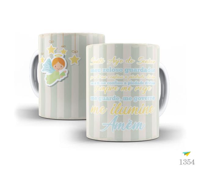 Imagem de Caneca Católica, Oração Santo Anjo