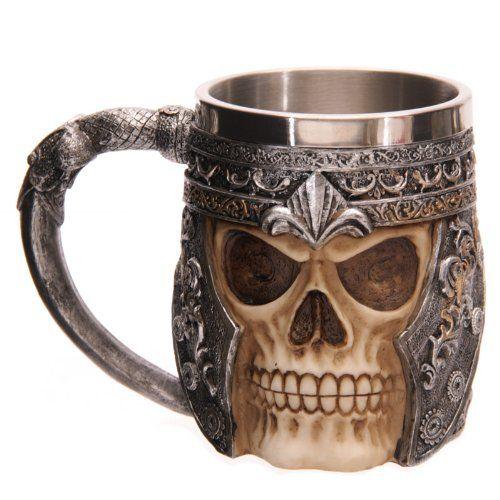 Imagem de Caneca Caveira Viking Copo Choop Cerveja Crânio Rock Festa