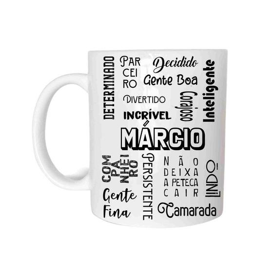 Imagem de Caneca Cerâmica 325ML Com Nome Márcio