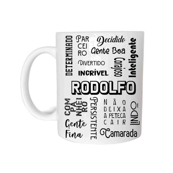 Imagem de Caneca Cerâmica 325ML Com Nome Rodolfo