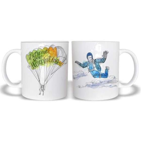 Imagem de Caneca Cerâmica 325ML Extreme Sport Paraquedas Voo livre