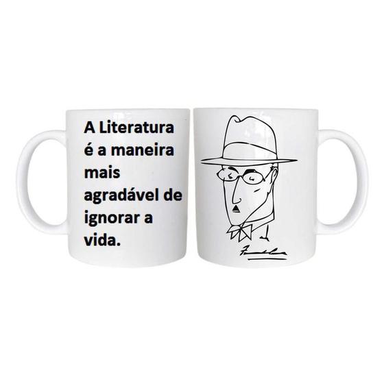 Imagem de Caneca Cerâmica 325ML Literária Fernando Pessoa 2