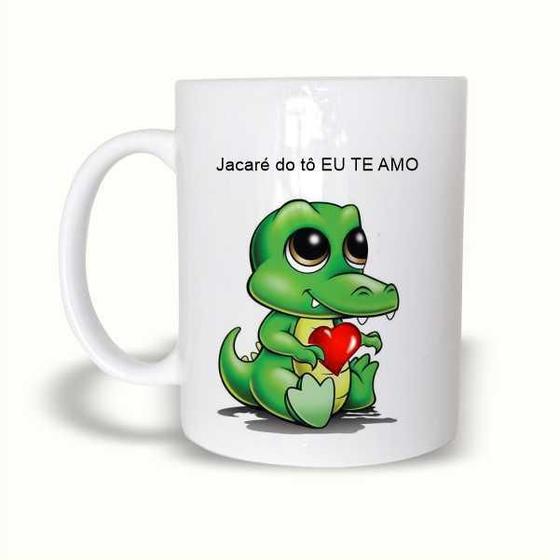 Imagem de Caneca Cerâmica 325ML Meme Jacaré Do Eu Te Amo