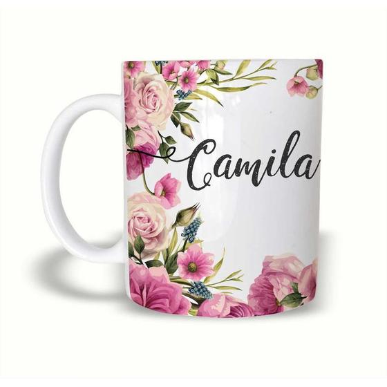 Imagem de Caneca Cerâmica 325ML Presente Especial Nome Camila