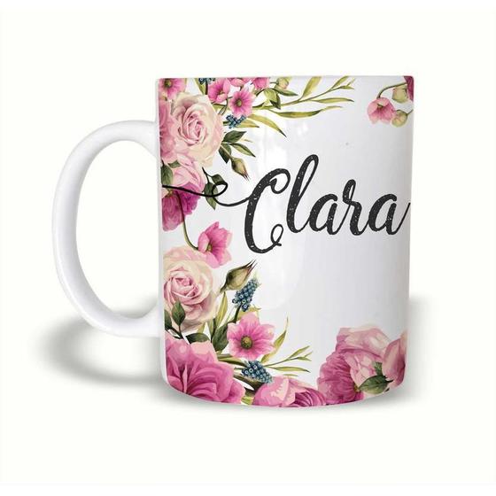 Imagem de Caneca Cerâmica 325ML Presente Especial Nome Clara